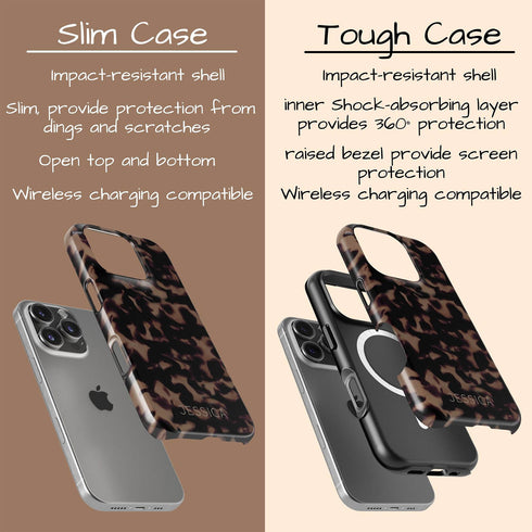 Custom Dark Edition Tortoiseshell iPhone Case
